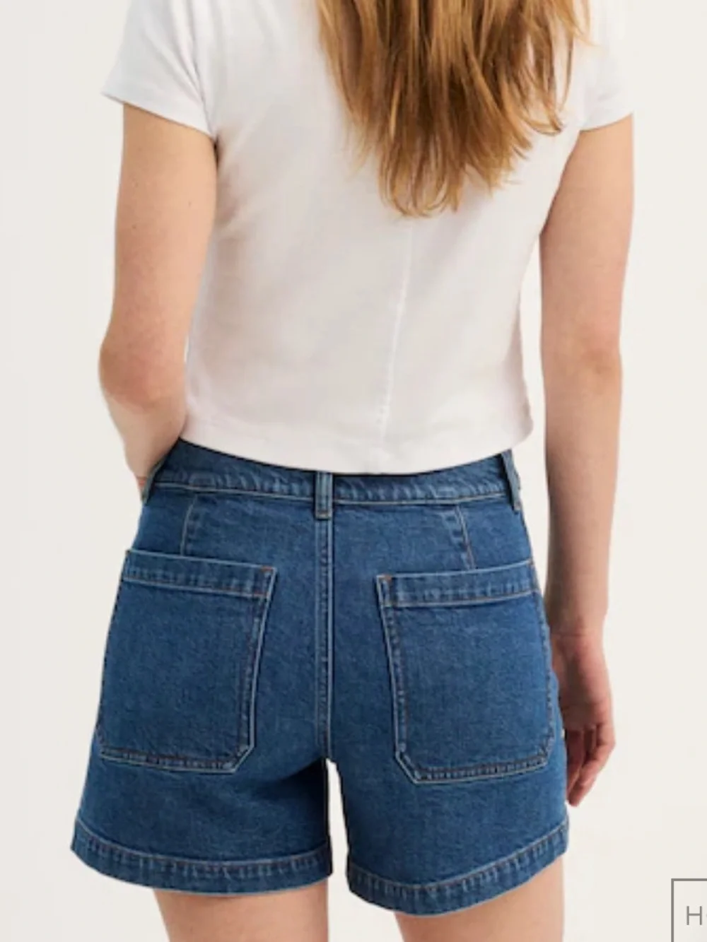 Madewell Dark Wash Denim Emily High Rise Shorts